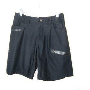 Lululemon Men's Size 32 Commute Tech Black Shorts Golf Biking Stretch 9.5" Ins